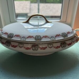 Union Ceramique Oval Covered Serving Bowl
